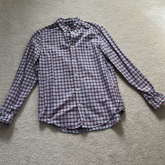 Boys BUNDLE Polo Raulph Lauren Plaid Dress Shirts Size XL - Picture 8 of 13